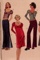 3642 GIRLS STRETCH KNIT SWEETI TOP, DRESS,PANTS PATTERN 7=10
